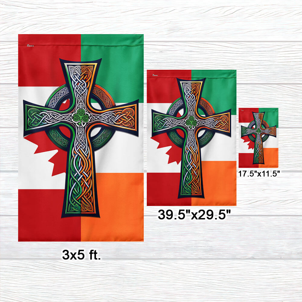 Irish Celtic Knot Cross St. Patrick’s Day Canada Irish Candian Flag TPT2608F