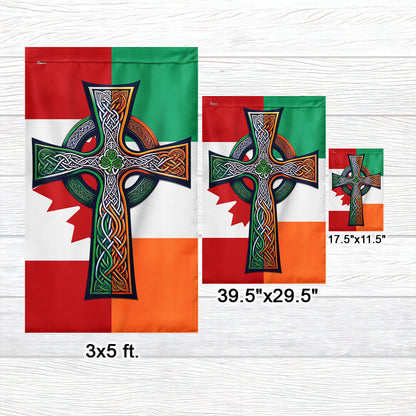 Irish Celtic Knot Cross St. Patrick’s Day Canada Irish Candian Flag TPT2608F