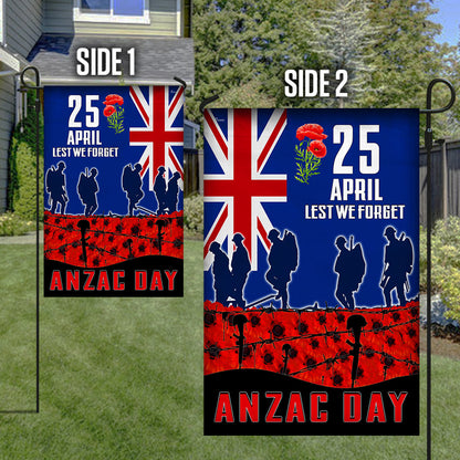 Anzac Day Veteran Lest We Forget New Zealand Flag MLH2251F