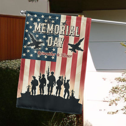 Memorial Day Remember And Honor Flag Veteran Flag PHB09LPN