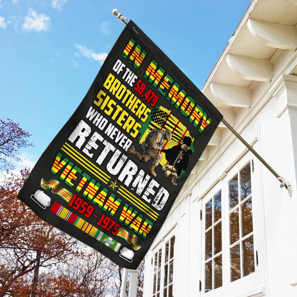 Brothers And Sisters Who Never Returned Vietnam War Flag MLH1758F
