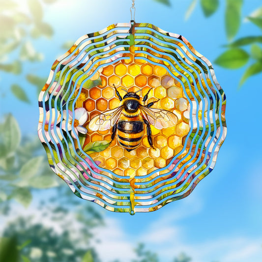 Bee Hive Spring Wind Spinner TQN4537WS
