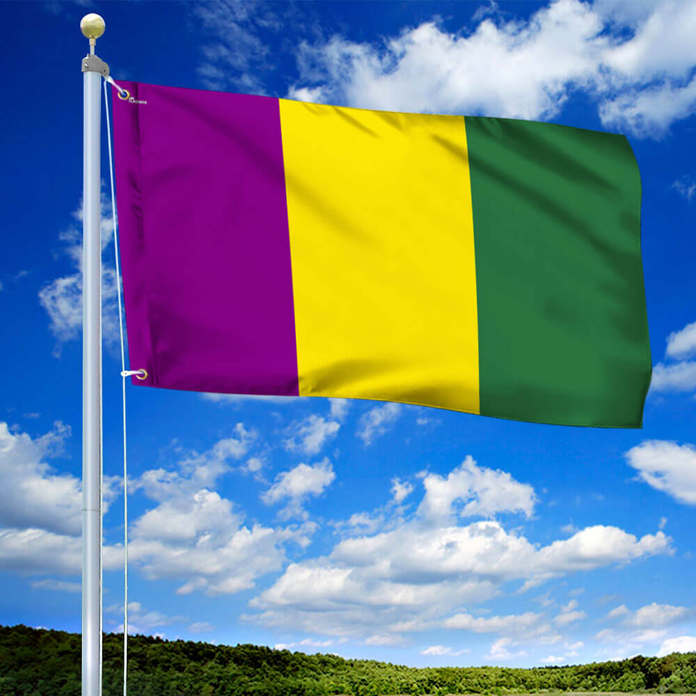 Mardi Gras Grommet Flag TPT2676GF