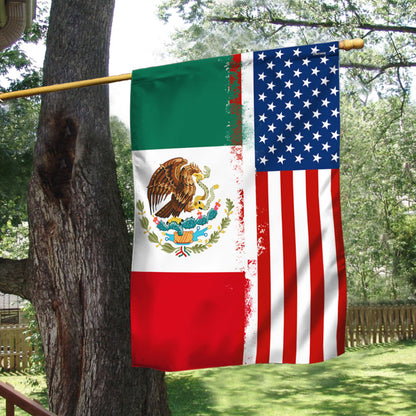 Mexican American Flag USA Mexico Flag TQN4769F