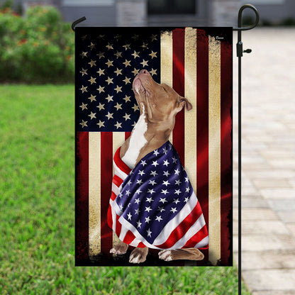 Pitbull American Patriot Flag