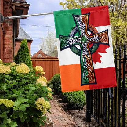 Irish Celtic Knot Cross St. Patrick’s Day Canada Irish Candian Flag TPT2608F