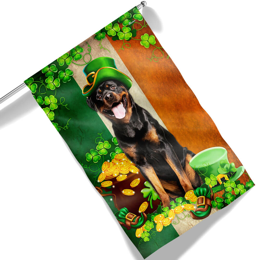 Rottweiler St. Patrick's Day Irish Flag TPT2664TNB