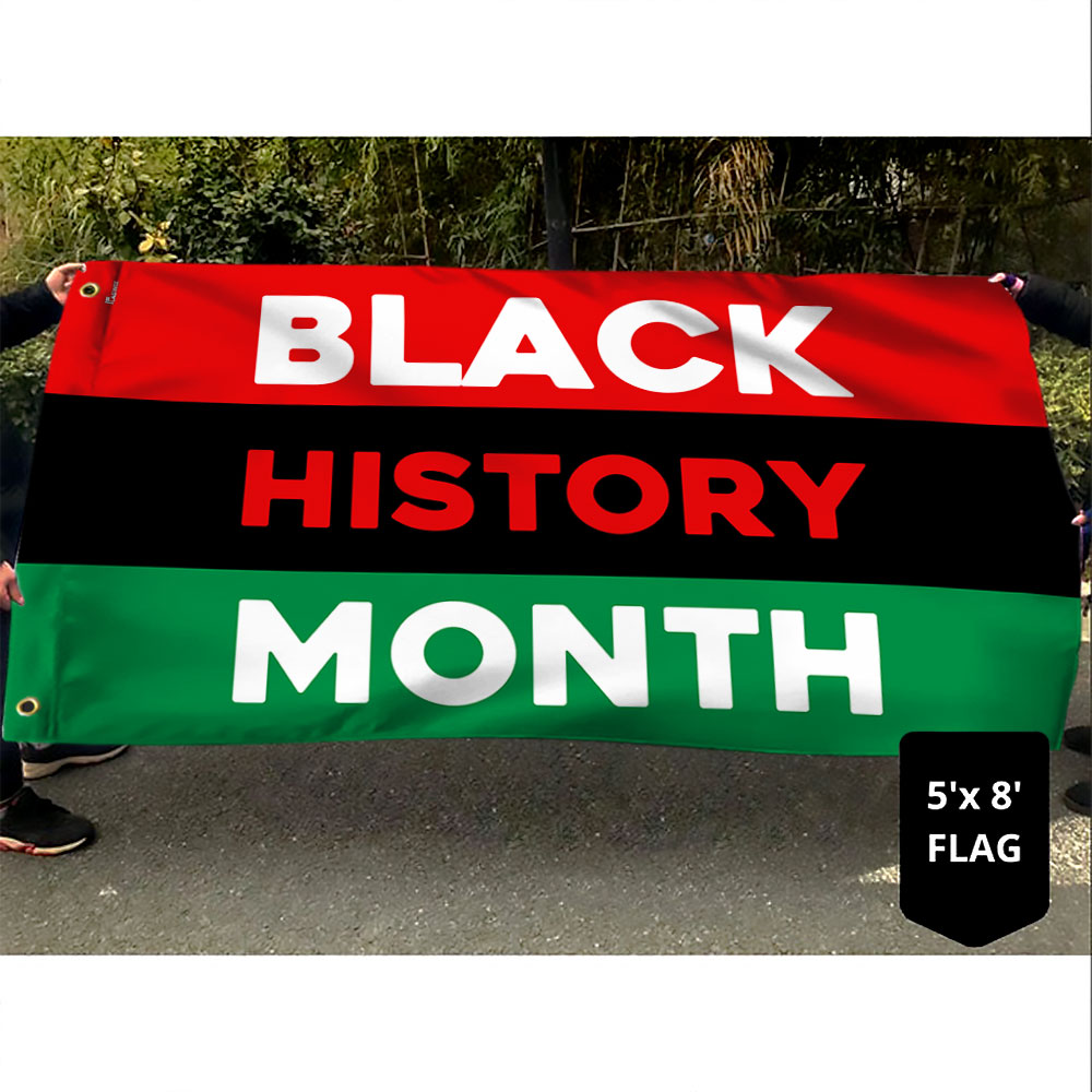 Black History Month Grommet Flag TQN2396GF