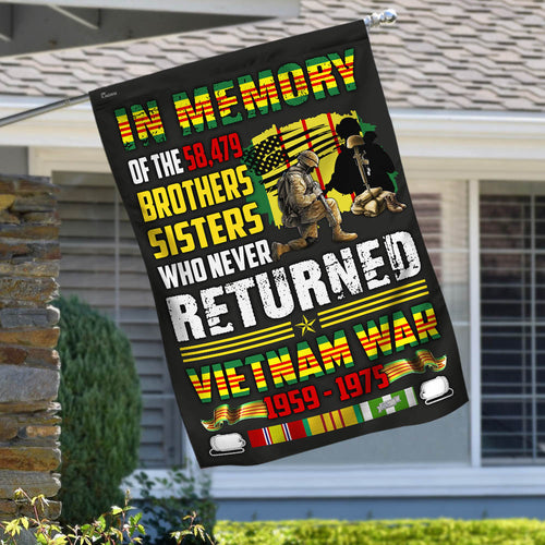 Brothers And Sisters Who Never Returned Vietnam War Flag MLH1758F