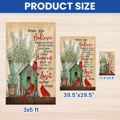 Signs from Heaven Cardinal Memorial Flag TQN5499TTH