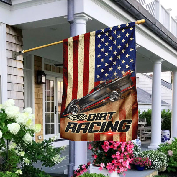 Dirt Late Model American Flag