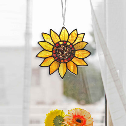 Sunflower Acrylic Suncatcher Window Hanging MLN4259DNV