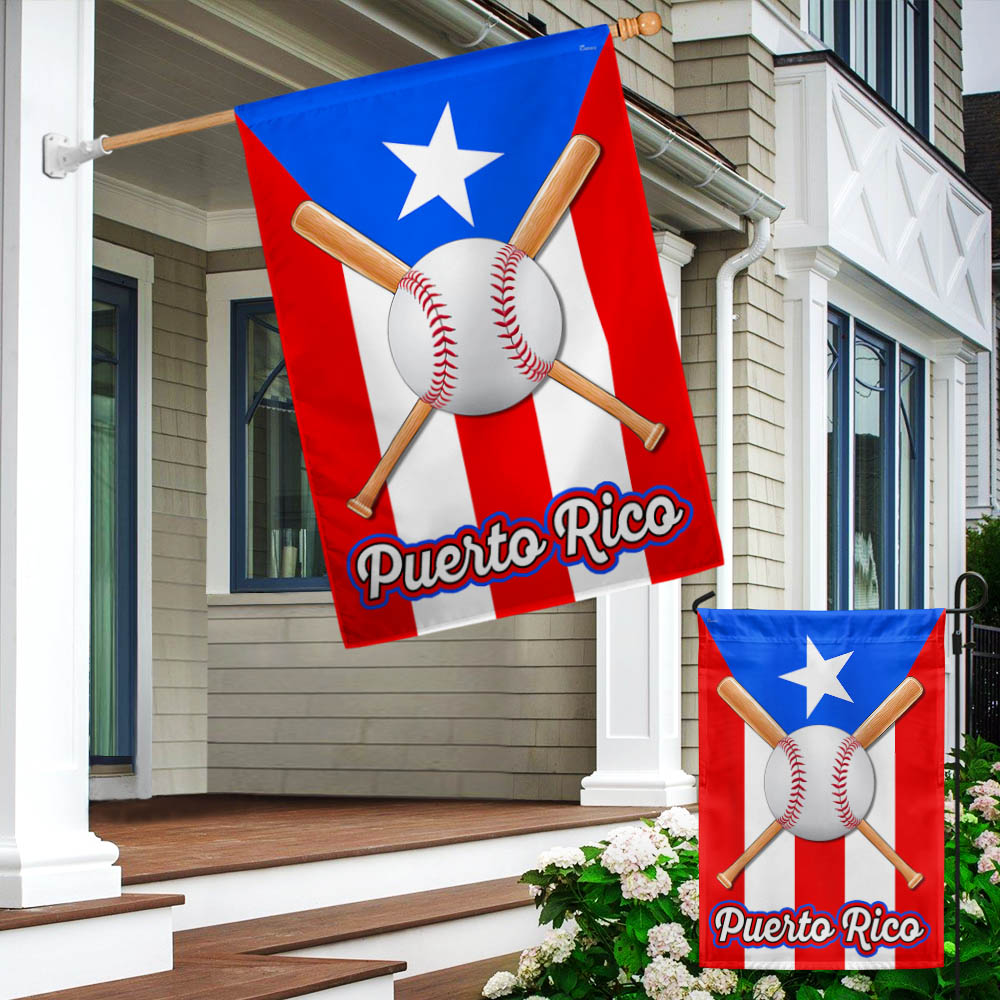 Baseball Puerto Rico Flag TQN1035F