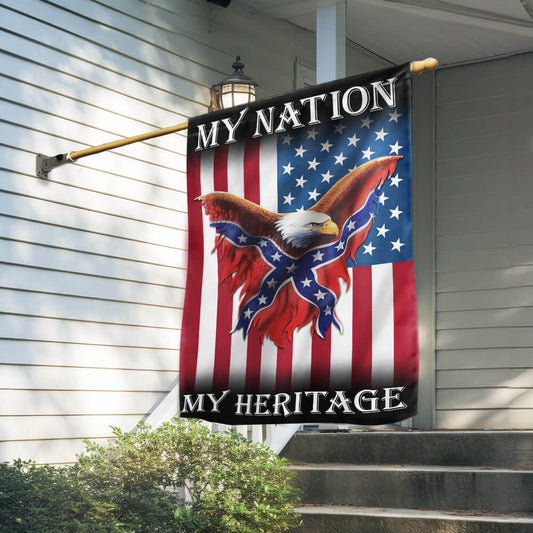 My Nation, My Heritage Confederate American Flag TPT2719TNB