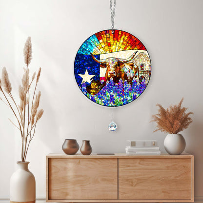 Texas Lone Star Hologram Window Hanging VTM1523NGT