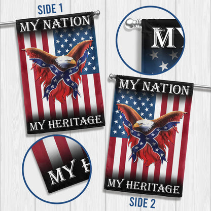 My Nation, My Heritage Confederate American Flag TPT2719TNB