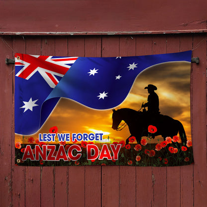 ANZAC Day Australia Grommet Flag Lest We Forget TQN1084GF