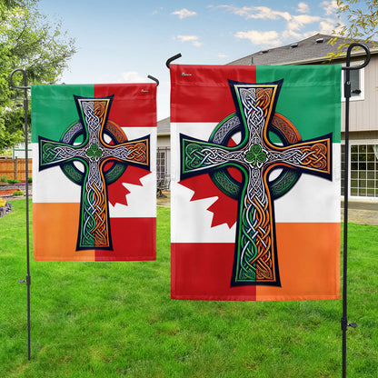 Irish Celtic Knot Cross St. Patrick’s Day Canada Irish Candian Flag TPT2608F