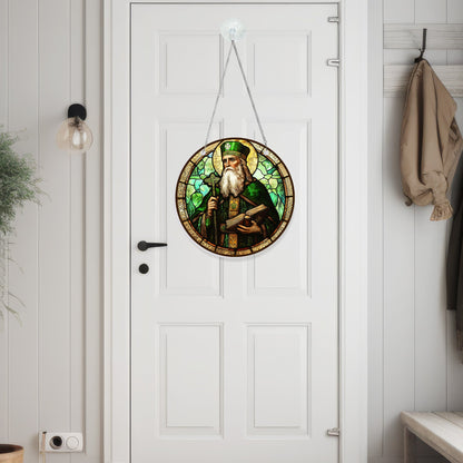 Saint Patrick St. Patrick's Day Suncatcher Acrylic Hanging Sign MLN5009AS