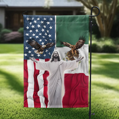 Mexico Ameica Together Mexico America Patriot Flag PHB19LPN