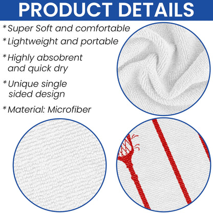 Lacrosse American USA Flag Beach Towel Player Sport Game TQN5566NTH