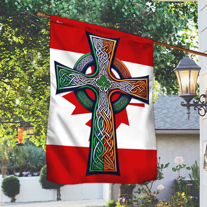 Irish Celtic Knot Cross St. Patrick’s Day Canada Irish Canadian Flag TPT2609F