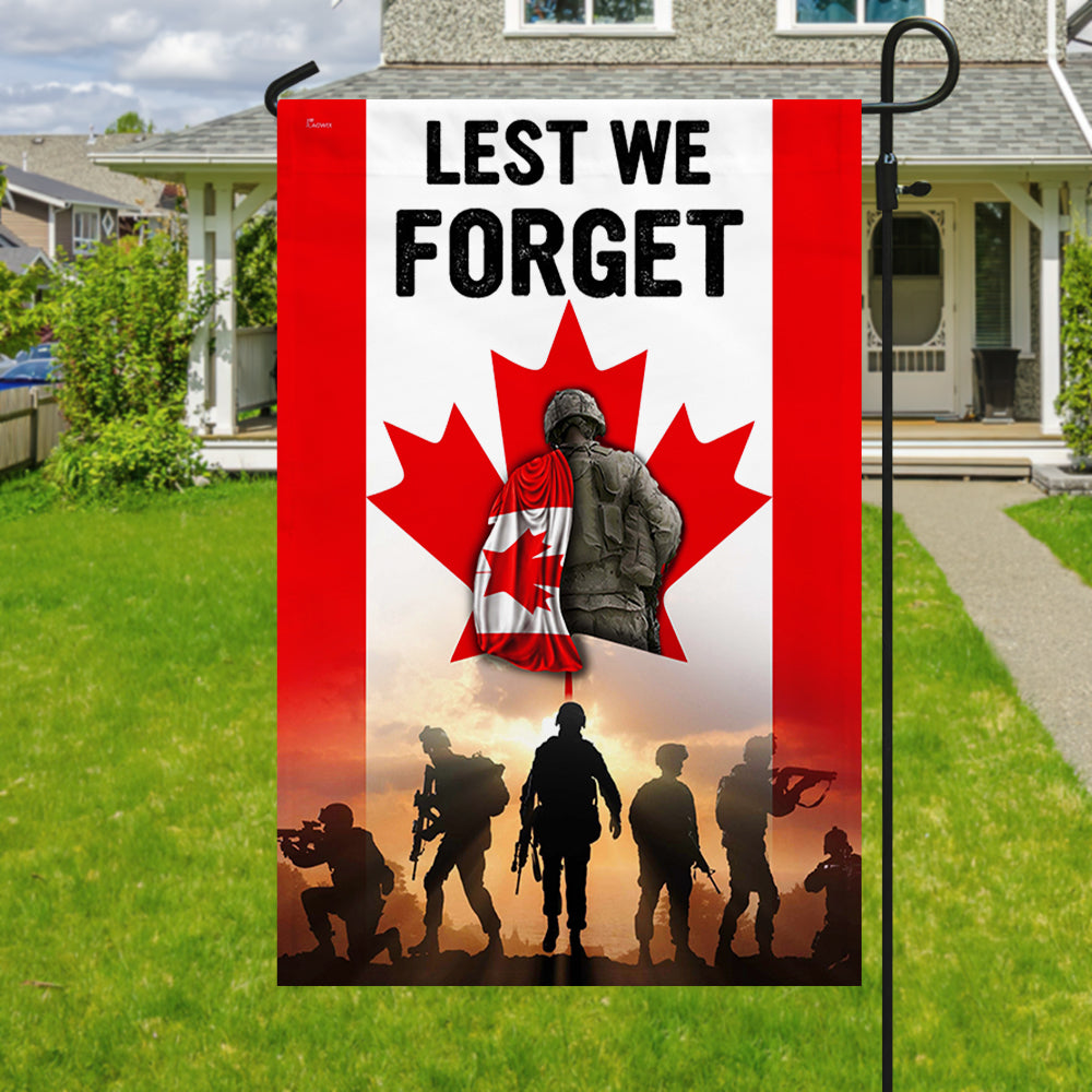 Canadian Veteran Flag Lest We Forget BNN186F