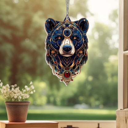 Bear Suncatcher Wildlife Animal Acrylic Hanging Sign TQN4444AS