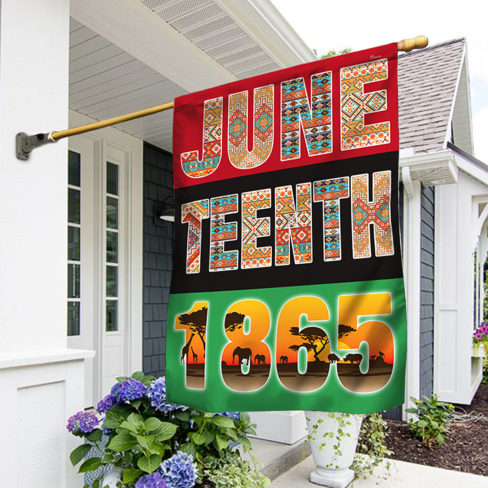 Black History Month Flag Juneteenth 1865 BNN145F