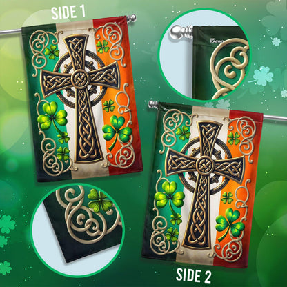 Irish Celtic Knot Cross St. Patrick’s Day Flag MLN5110TNB