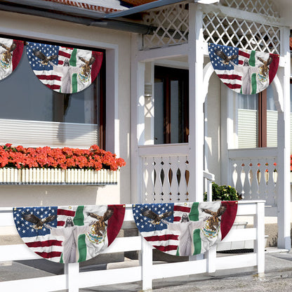 Mexican American Jesus Non-Pleated Fan Flag PHB05LPN