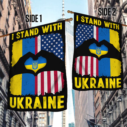 I Stand With Ukraine American American Flag TQN4930NTH