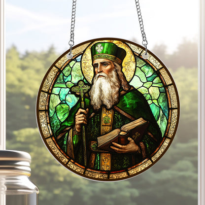 Saint Patrick St. Patrick's Day Suncatcher Acrylic Hanging Sign MLN5009AS
