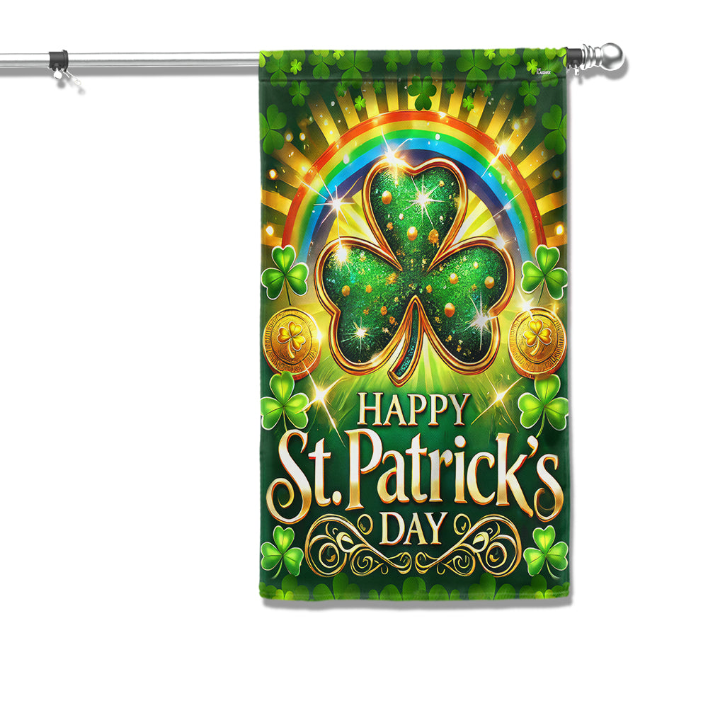 Shamrock Happy St. Patrick's Day Flag MLN5012F