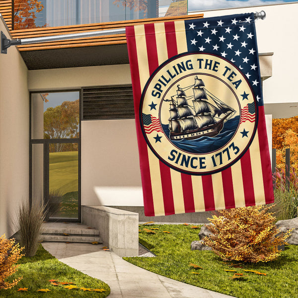 Flagwix American Flag - Spilling The Tea  Since 1773 American History Independence Day Flag TQN3231F