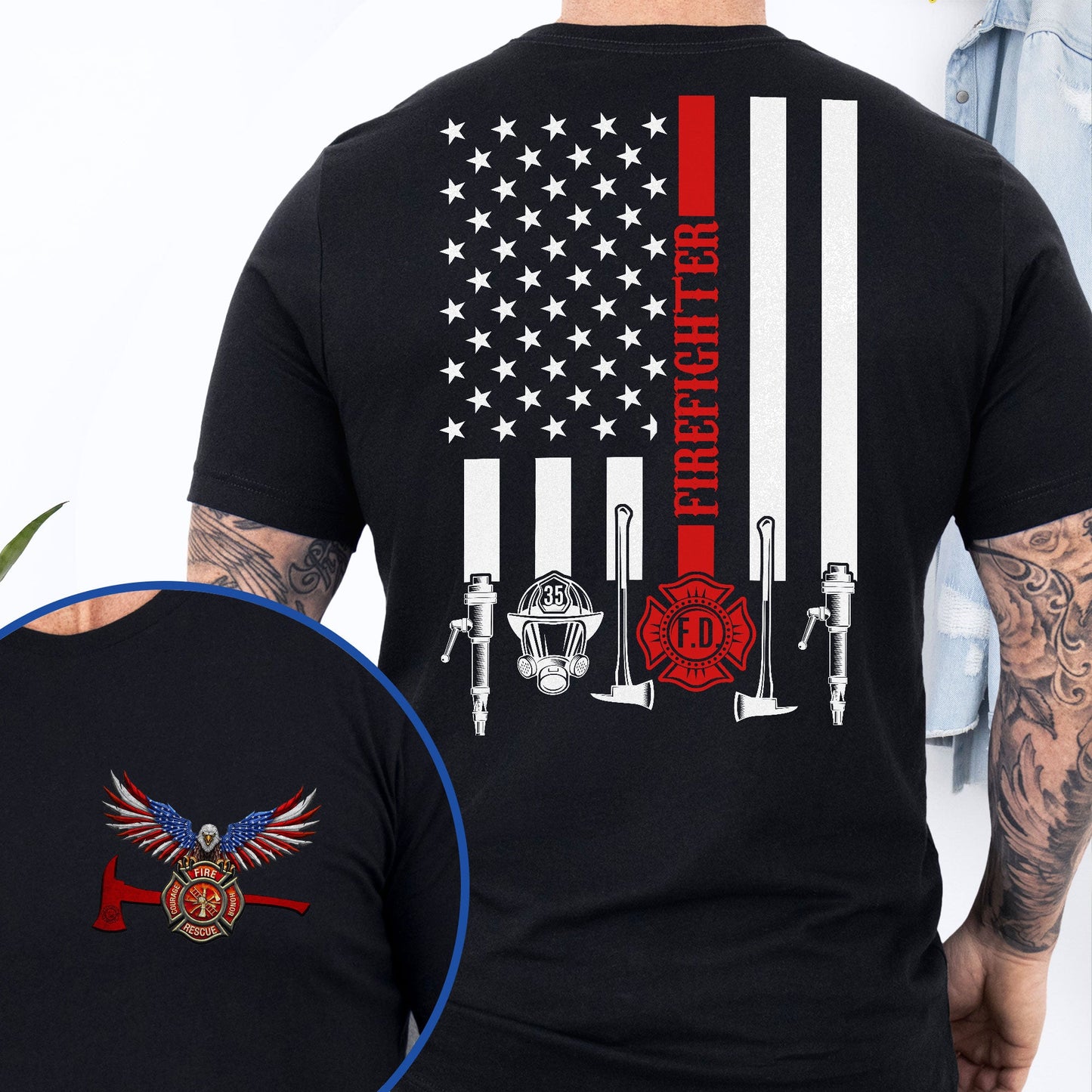 The Thin Red Line American Eagle Firefighter T-Shirt TPT2695TDH