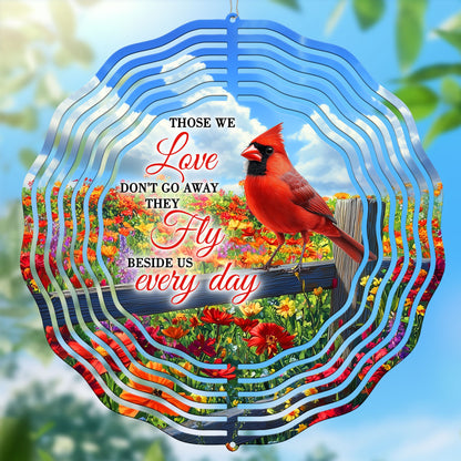 Personalized Memorial Red Cardinal Wind Spinner VTM1063HVN