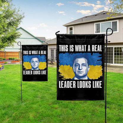 Support Ukraine Flag This Is What A Real Leader Looks Like Flag MLN5333TDH