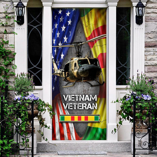 Huey Helicopter Vietnam War Memorial Door Cover DBD2687F