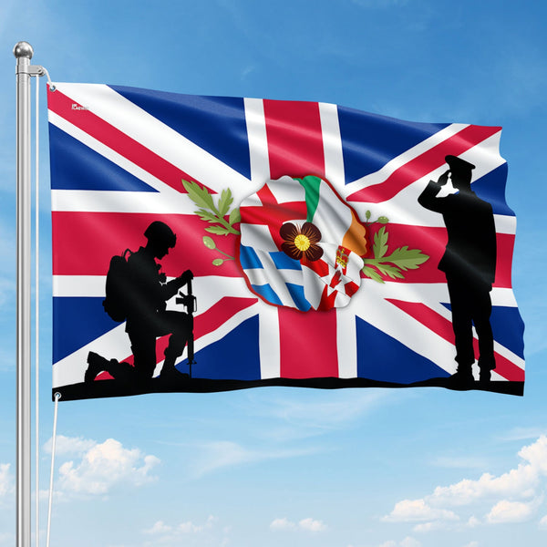 UK Armed Forces Day Veterans Grommet Flag PHB04PMN
