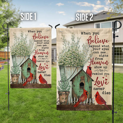 Signs from Heaven Cardinal Memorial Flag TQN5499TTH