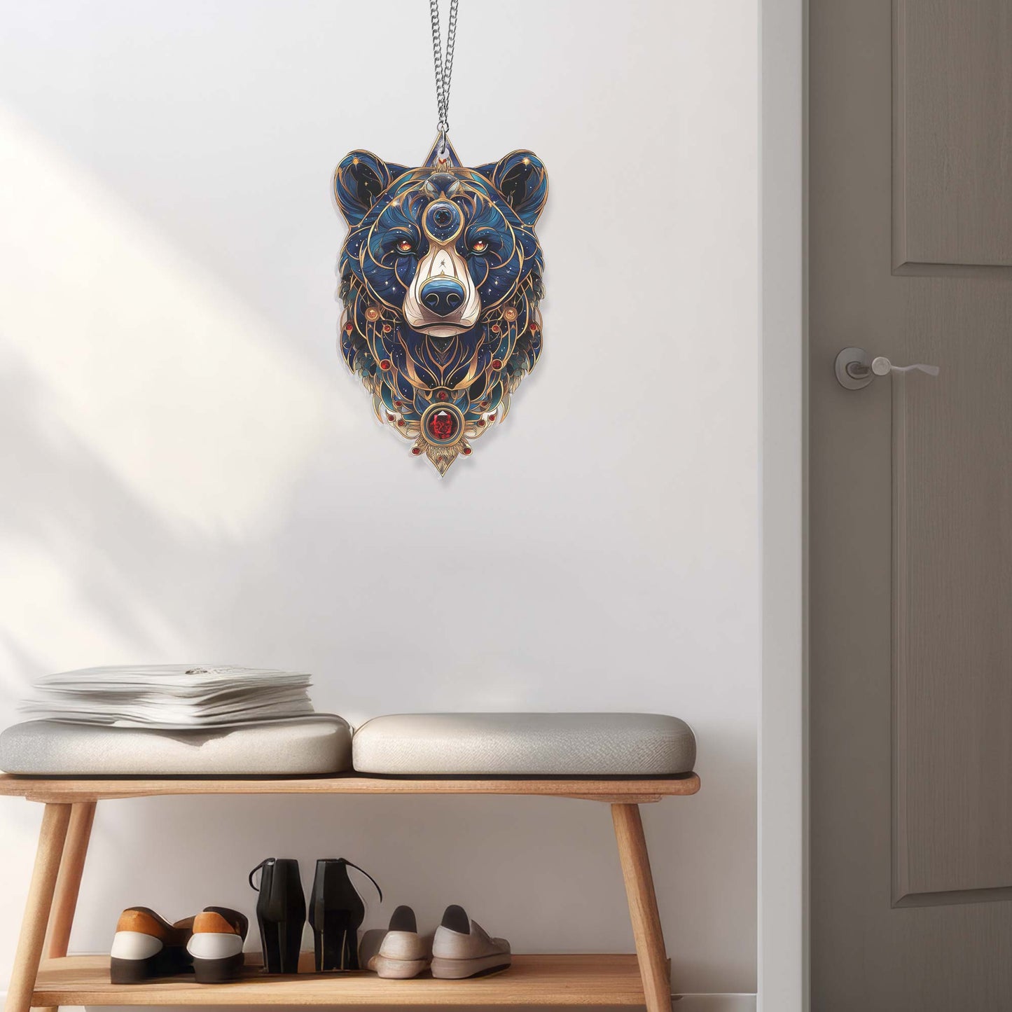 Bear Suncatcher Wildlife Animal Acrylic Hanging Sign TQN4444AS