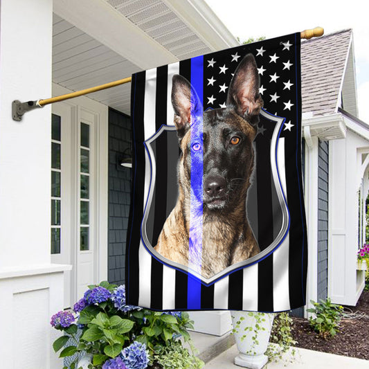 Belgian Malinois Flag Police Dog K9 BNN112F