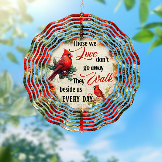 Memorial Cardinal Sympathy Those We Love Don't Go Away Wind Spinner TQN4825HVN