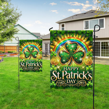 Shamrock Happy St. Patrick's Day Flag MLN5012F