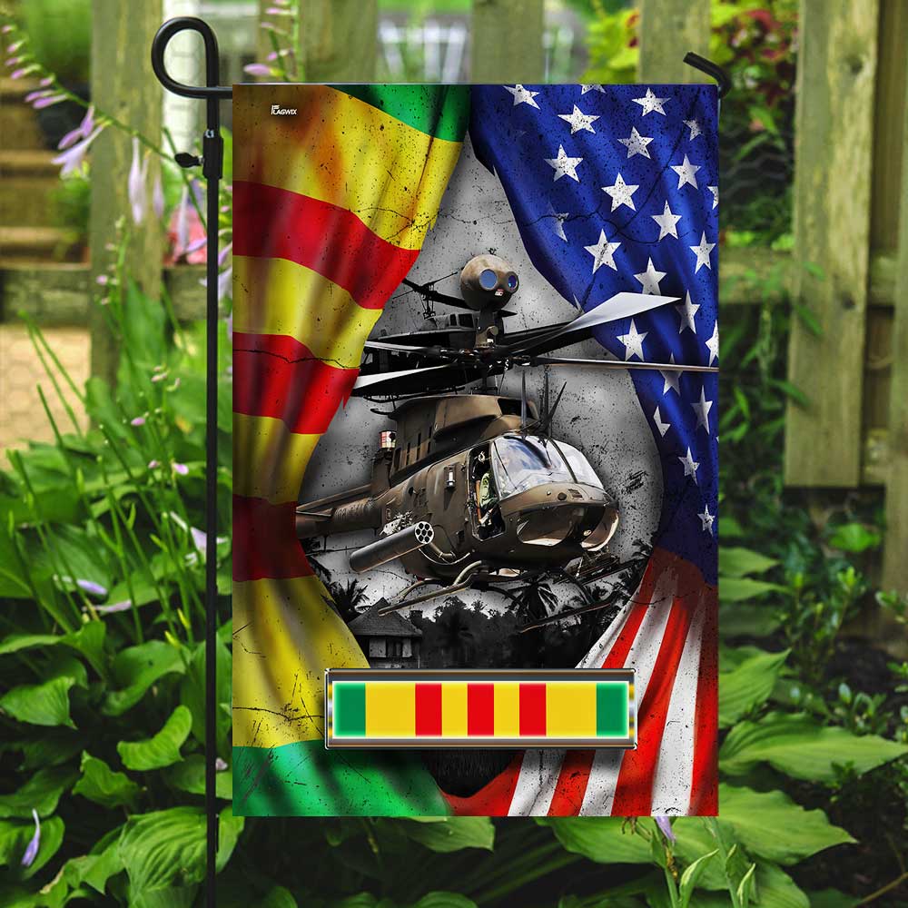 OH-58 Kiowa Never Fotget Vietnam War Flag DBD2687Fv1