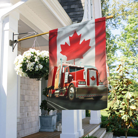 Canadian Truck, Trucker Canada Flag TPT881F