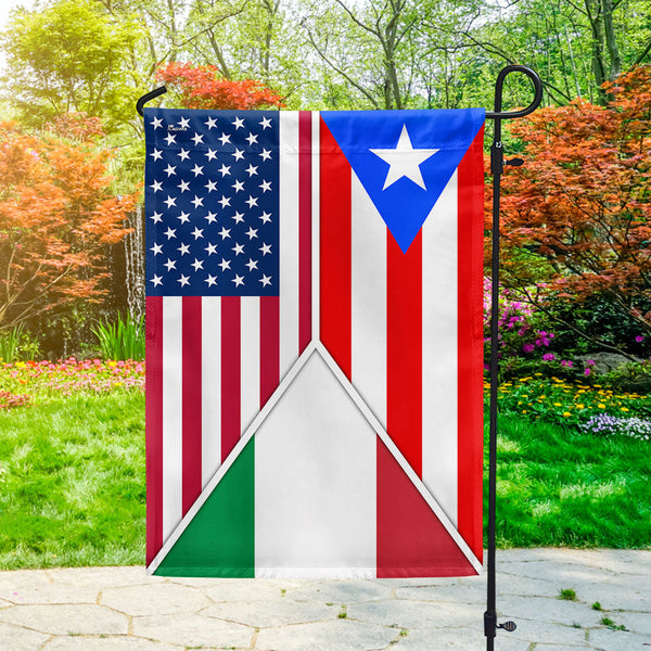 American Puerto Rican and Italian Flag TPT2273F