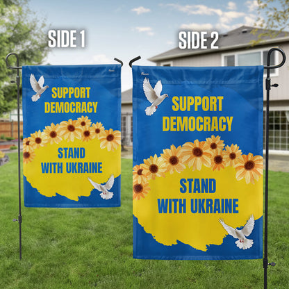 Stand with Ukraine Support Democracy Flag MLN5334PMN