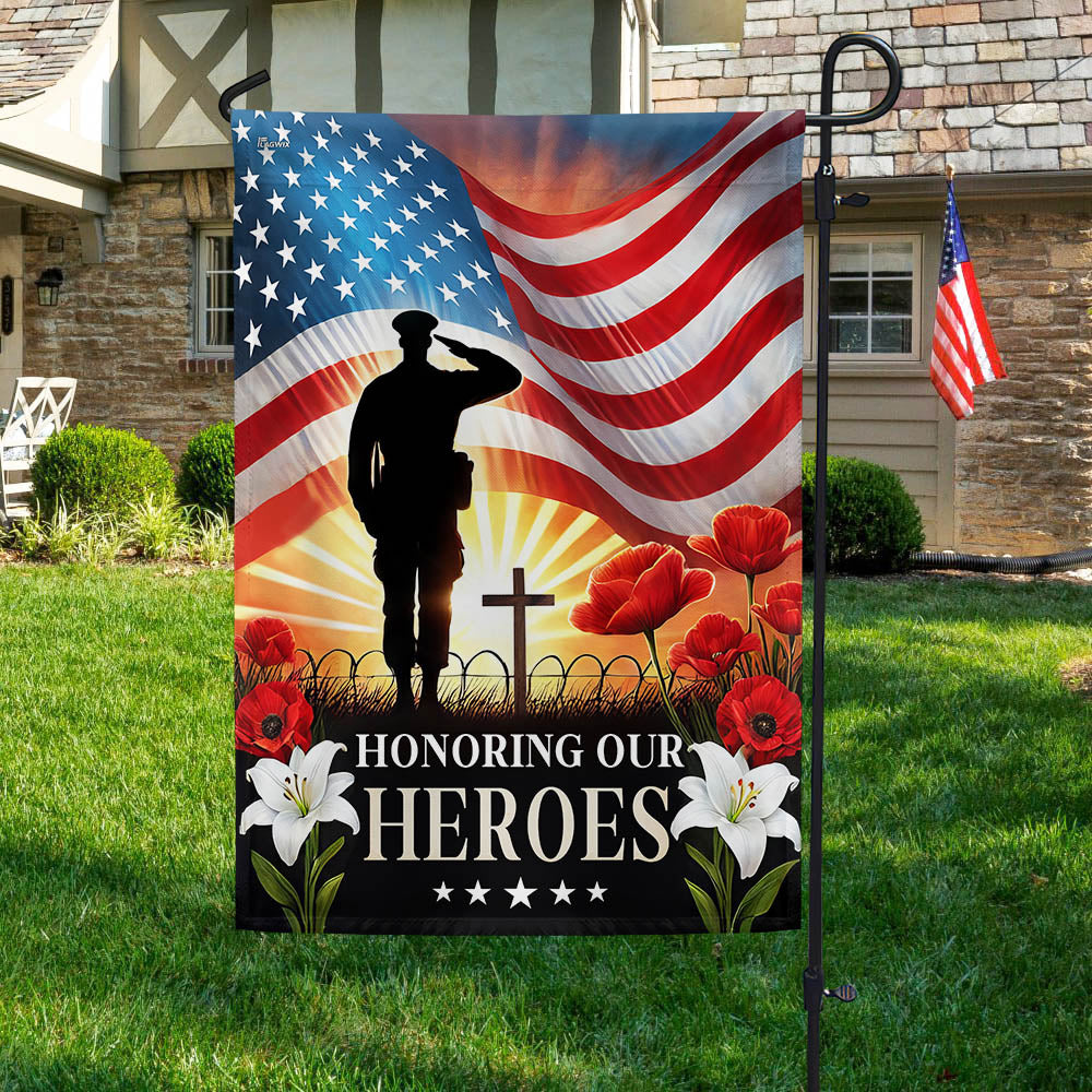 Memorial Day Honoring Our Heroes Veteran American Flag MLN5331TTH